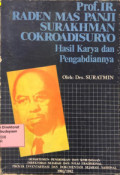 Prof.IR raden MasPanji Surakhman Cokroadi Suryo Hasil Karya dan Pengabdiannya